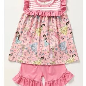 Girls Disney Princess Short Set